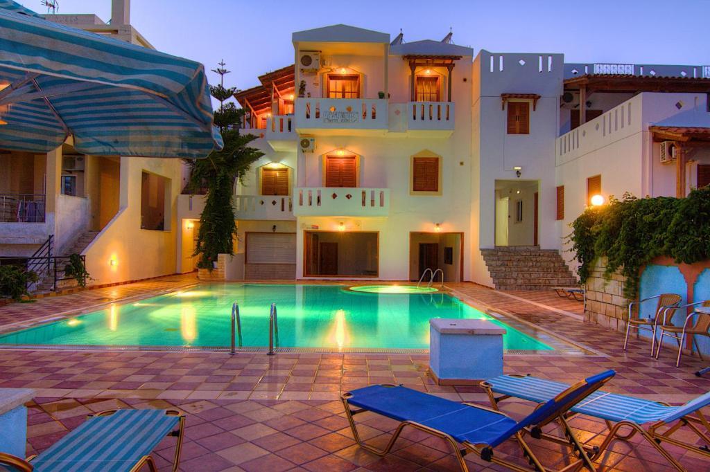Adonis Hotel Agia Galini  Bagian luar foto